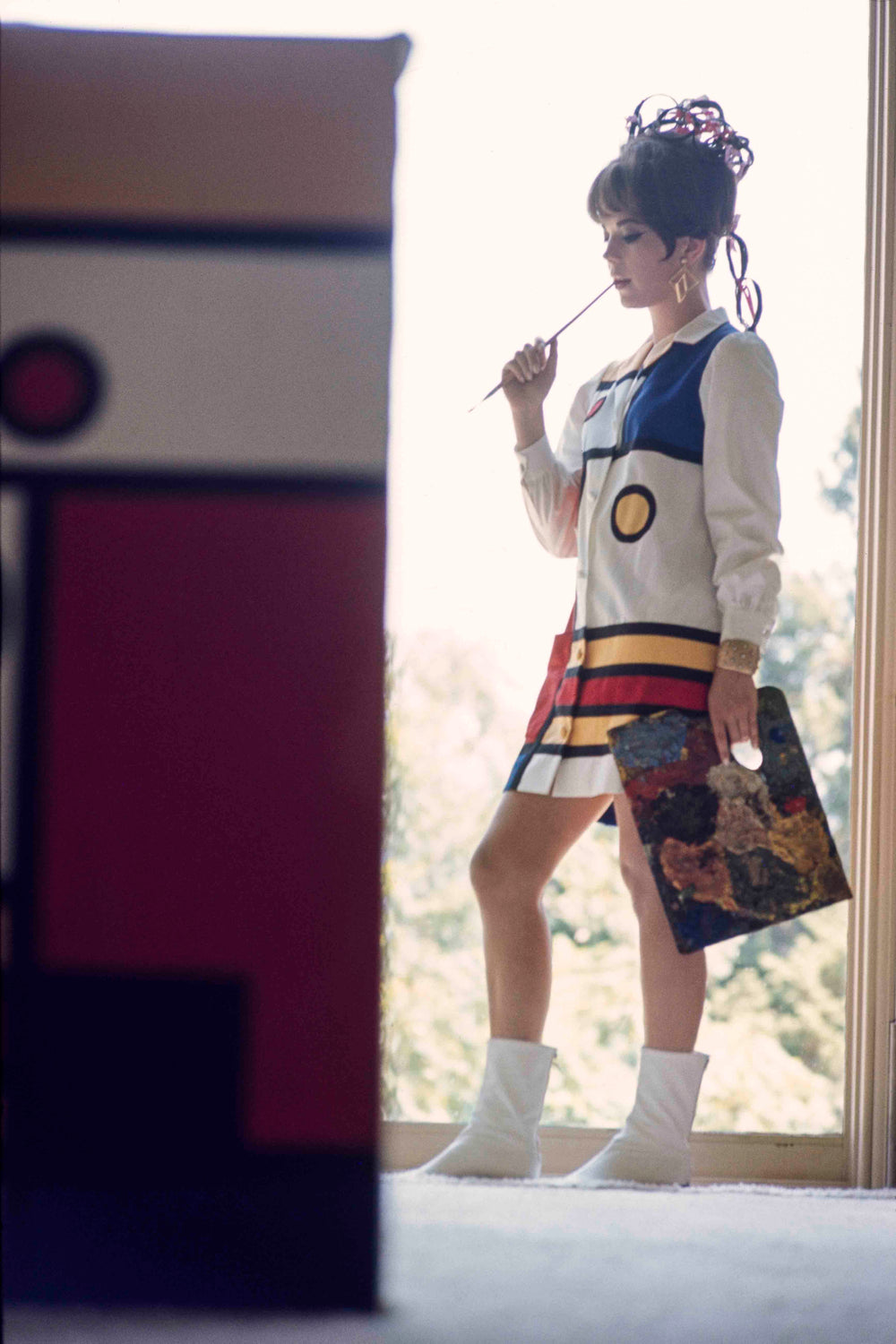 Natalie Wood Mondrian circa 1966